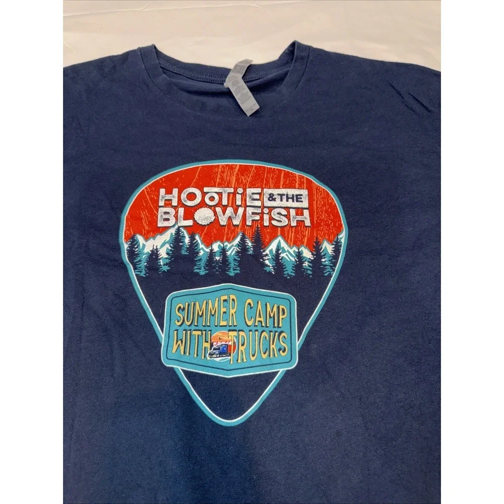 Hootie & The Blowfish Shirt Mens Large Navy Summer Camp With Trucks 2024 Tour